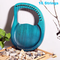 Lyre Harp 16/19/21/24/27/32 Strings Piano Harp Lyre Harp Wooden Mahogany Musical Instrument With Tuning Wrench Spare Strings