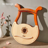 Lyre Harp 16/19/21/24/27/32 Strings Piano Harp Lyre Harp Wooden Mahogany Musical Instrument With Tuning Wrench Spare Strings