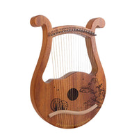 Lyre Harp 16/19/21/24/27/32 Strings Piano Harp Lyre Harp Wooden Mahogany Musical Instrument With Tuning Wrench Spare Strings