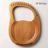 Lyre Harp 16/19/21/24/27/32 Strings Piano Harp Lyre Harp Wooden Mahogany Musical Instrument With Tuning Wrench Spare Strings