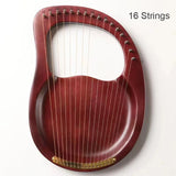 Lyre Harp 16/19/21/24/27/32 Strings Piano Harp Lyre Harp Wooden Mahogany Musical Instrument With Tuning Wrench Spare Strings