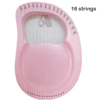 Lyre Harp 16/19/21/24/27/32 Strings Piano Harp Lyre Harp Wooden Mahogany Musical Instrument With Tuning Wrench Spare Strings