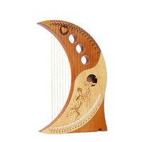 Lyre Harp 16/19/21/24/27/32 Strings Piano Harp Lyre Harp Wooden Mahogany Musical Instrument With Tuning Wrench Spare Strings