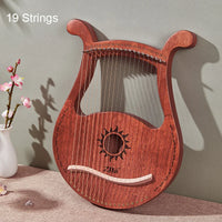 Lyre Harp 16/19/21/24/27/32 Strings Piano Harp Lyre Harp Wooden Mahogany Musical Instrument With Tuning Wrench Spare Strings