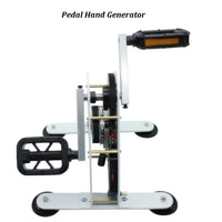 Mão manivela pedal gerador, equipamentos de treinamento de reabilitação de fitness, bicicleta girando, saída DC, carregamento rápido USB