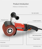 Máquina De Desenho De Fio De Metal Elétrico, Máquina De Polimento Portátil Para Madeira E Aço Inoxidável