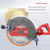 Máquina De Entalho De Concreto Portátil, Máquina De Corte De Parede, Dustless, Slot De Energia Hidrelétrica, Multi-ângulo Serra Circular, Tijolo, Sulco
