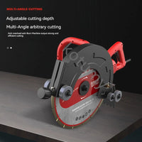 Máquina De Entalho De Concreto Portátil, Máquina De Corte De Parede, Dustless, Slot De Energia Hidrelétrica, Multi-ângulo Serra Circular, Tijolo, Sulco