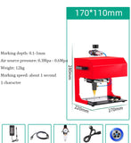 Máquina De Marcação De Placa De Nome De Metal Elétrico, Máquina De Letras Pneumáticas, Peças De Metal, Máquina De Gravura