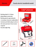 Máquina De Marcação Pneumática Elétrica, Placa De Identidade, Peças De Metal, Máquina De Gravura, Número Do Chassi