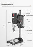 Máquina De Perfuração De Bancada Elétrica Industrial, Velocidade Variável, Broca De Bancada, Ferramentas Elétricas De Metal De Madeira DIY