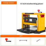 Máquina aplainadora de madeira elétrica, plaina de mesa multifuncional, carpintaria, alta potência