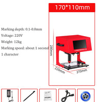 Máquina da marcação do Desktop do metal, Portable, bonde, pneumático, Signage