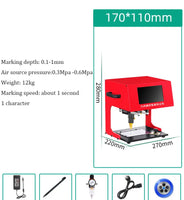 Máquina da marcação do Desktop do metal, Portable, bonde, pneumático, Signage