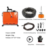 Máquina de dragagem automática de tubulação elétrica Desbloqueando a máquina Limpeza de cozinha doméstica