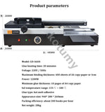 Máquina de encadernação quente sem fio, contrato de concurso, máquina de encadernação gráfica, encadernação, 220V