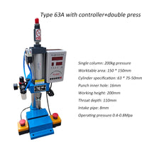 Máquina de perfuração pneumática da imprensa da elevada precisão, força ajustável, 200kg, rebitando a máquina