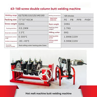 Máquina de solda hidráulica manual, Máquina de fusão a quente PE Pipe, Máquina de solda PE/ PPR/ PB/ PVDF