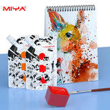 MIYA-Saco Profissional de Tintas Guache, 100ml, 22 Cores, Copo de Gelatina Não Tóxico, Tinta de Recarga para Pintura