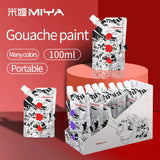MIYA paint bag filled jelly gouache paint supplement pack replacement 100ml white art supplies for students and children artist