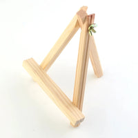 AOOKMIYA MOTARRO Small Natural Wood Easel Frame Tripod Display Holder Wedding Table Name Card Stand Children Painting Display Craft