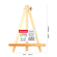 AOOKMIYA MOTARRO Small Natural Wood Easel Frame Tripod Display Holder Wedding Table Name Card Stand Children Painting Display Craft