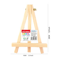 AOOKMIYA MOTARRO Small Natural Wood Easel Frame Tripod Display Holder Wedding Table Name Card Stand Children Painting Display Craft