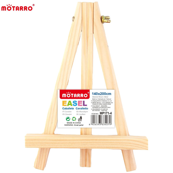 4 Pack Wooden Easel Display Stand Plate Picture Stand for Picture Frame