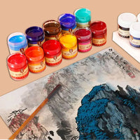 Madisi Professional Chinese Painting Pigment 22ML Single Bottle Beginners Landscape Painting Safe and Odorless Painting Material