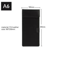 Magnetic Type PU Leather Clipboard A4 Paper Holder Office Writing Pad Restaurant Menu Paper Tablet A5 A6 Notepad Holder