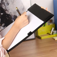 Magnetic Type PU Leather Clipboard A4 Paper Holder Office Writing Pad Restaurant Menu Paper Tablet A5 A6 Notepad Holder