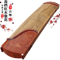 Mahogany inlaid guzheng musical instrument, beginner factory direct sales, portable entry-level musical instrument