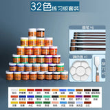 Mali Brand Acrylic Pigment 50 Set Boxed 2023 Waterproof And Sunscreen Children'S Dye Painting Tool Set