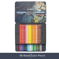 Marco Tribute Master 48/72/100/120/150 Colored Pencils Professional Artist Oil Pencil Fine Art Drawing Gift Box Colour Pencils