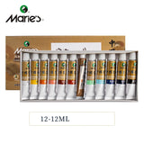 Marie's Chinese Painting Pigment Color Tubes Watercolor Sets 5/12ML 12/24/36 Colors for Students, Beginners and Painting