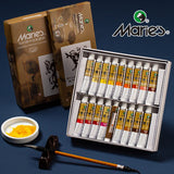 Marie's Chinese Painting Pigment Color Tubes Watercolor Sets 5/12ML 12/24/36 Colors for Students, Beginners and Painting