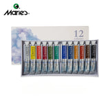 Marie's Pintura Aquarela Profissional, Artista Grau, Arte Suprimentos, 12, 18, Conjunto de 24 Cores, Tubo 9ml