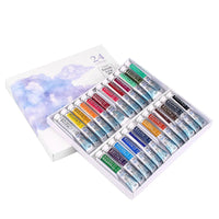 Marie's Pintura Aquarela Profissional, Artista Grau, Arte Suprimentos, 12, 18, Conjunto de 24 Cores, Tubo 9ml