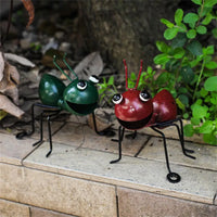 Metal Ants Garden Decoration Fence Lawn Bedroom Living Room Hanging Wall Decoration 3D Sculpture Ants Art Decoration Ornament