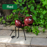 Metal Ants Garden Decoration Fence Lawn Bedroom Living Room Hanging Wall Decoration 3D Sculpture Ants Art Decoration Ornament