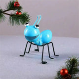 Metal Ants Garden Decoration Fence Lawn Bedroom Living Room Hanging Wall Decoration 3D Sculpture Ants Art Decoration Ornament