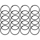 Metal Curtain Rod Detachable Curtain Ring Clip Heavy-Duty Anti Rust Retro Decorative Curtain Eye Curtain Rod Hook Ring