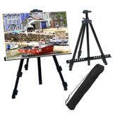 AOOKMIYA Metal Easel Angle Adjustable Free Lifting Stable Support Widened Bracket Painting Canvas Metal Easel School Supplies