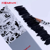 MiYA HIM 8Pcs/Set Charcoal Pencils Easy-sharp Paper Stick Neutral, Soft, Extra Soft; for Sketching Drawing Carbon Pens Art Tools