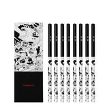 MiYA HIM 8Pcs/Set Charcoal Pencils Easy-sharp Paper Stick Neutral, Soft, Extra Soft; for Sketching Drawing Carbon Pens Art Tools