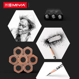 MiYA HIM 8Pcs/Set Charcoal Pencils Easy-sharp Paper Stick Neutral, Soft, Extra Soft; for Sketching Drawing Carbon Pens Art Tools