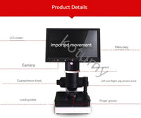 Microscópio profissional HD Digital, detector de microcirculação sanguínea, capilar Nailfold, analisador