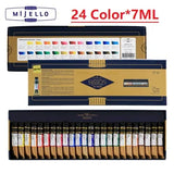 Mijello Misson Ouro 36/34/24/12 Cor Aquarela Pigmento para Iniciante Artista Desenho Aquarelle Escova Art Supplies Aquarelle