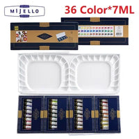 Mijello Misson Ouro 36/34/24/12 Cor Aquarela Pigmento para Iniciante Artista Desenho Aquarelle Escova Art Supplies Aquarelle