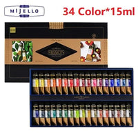 Mijello Misson Ouro 36/34/24/12 Cor Aquarela Pigmento para Iniciante Artista Desenho Aquarelle Escova Art Supplies Aquarelle